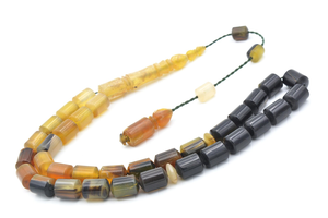 33 cuentas de oración de cuerno de gazela natural, Tasbih de cuerno de gazela de 33 cuentas, Tasbih musulmán - Product Image 2