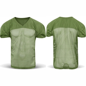 เสื้อรักบี้ตาข่ายดีไซน์ล่าสุดคุณภาพสูง โพลีเอสเตอร์ 100% แขนสั้น ไซส์ใหญ่ ปรับแต่งได้ ชุดยูนิฟอร์มอเมริกันฟุตบอล - Product Image 4