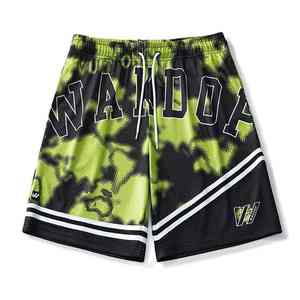 Pantalon de basketball unisexe personnalisé, coupe ample en mesh, séchage rapide, sublimation, vêtements de sport pour la gym - Product Image 1