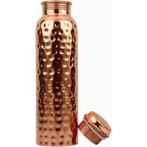Reusable Copper Water <b>Bottle</b> For Environment Friendly Living With Elegant Design Suitable For Home Office And Travel - Product Image 1