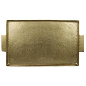 Fournitures pour événements, vaisselle de table, plateau de service alimentaire, plateaux rectangulaires décoratifs en aluminium avec poignée, lavables au lave-vaisselle - Product Image 5