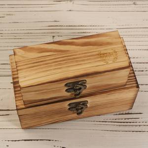 Caja de Joyería de Madera Natural Hecha a Mano con Diseño Clásico, Estuche de Madera Sólida Reutilizable, Contenedor de Almacenamiento Sostenible - Product Image 5