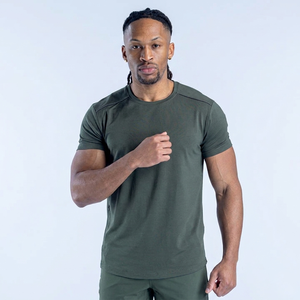 Chemises de sport pour hommes en polyester et élasthanne de haute qualité 180 GSM, coupe ajustée, avec bordure réfléchissante, légères, pour l'entraînement, logo personnalisé - Product Image 1