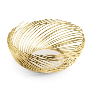 Luxurious Crafted Modern Handmade Gold <b>Metal</b> <b>Bowl</b> Polished Decorative Serving Piece - Product Image 4