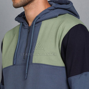 เสื้อฮู้ดซิปครึ่งตัวผู้ชาย ดีไซน์ทันสมัย รุ่นพื้นฐาน ปี 2026 ผลิตตามสั่ง ดีไซน์ล่าสุด สำหรับผู้ใหญ่ - Product Image 6
