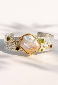 สร้อยข้อมือเงินแท้ประดับมุกบาโรก ดีไซน์หรูหรา สำหรับผู้หญิง สง่างามระดับไฮเอนด์ และโดดเด่นเหนือกาลเวลา - Product Image 3