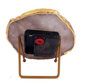 Horloge de table de luxe en résine d'agate faite à la main, moderne, étanche, surdimensionnée, avec veilleuse, pour mariage, retraite, Ramadan, décoration intérieure, salle à manger - Product Image 3