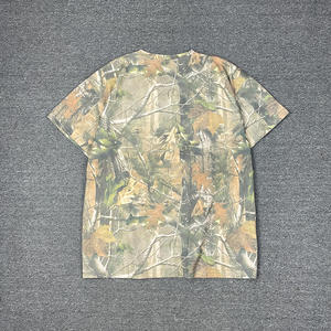 T-shirt de sport camouflage respirant pour homme, séchage rapide, coupe classique, 100 % coton, anti-UV, écologique, 220 g, décontracté, vierge - Product Image 3