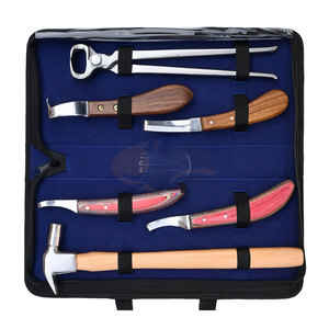 Professional Farrier <b>Tools</b> Kit 12 Inch Hoof Nipper Clincher Nail <b>Puller</b> Loop Knife Hammer Durable Horseshoeing Equipment Set - Product Image 3