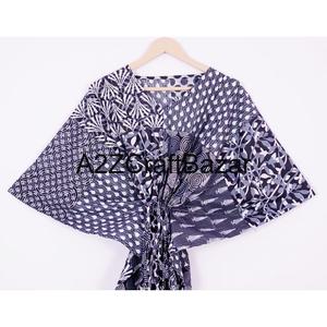 ชุดเดรสผ้าฝ้ายแบบคาฟตันสำหรับผู้หญิง สวมใส่ได้ทุกฤดู เหมาะสำหรับใส่ไปชายหาด ชุดนอน ของขวัญ ฤดูร้อน ฤดูหนาว ฤดูใบไม้ร่วง ฤดูใบไม้ผลิ - Product Image 3