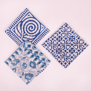 Indian Luxury Fashion Block Printed Cotton <b>Square</b> <b>Scarf</b> Bandana Unisex Colorful Wristband Handkerchief Skin-Friendly Organic - Product Image 1