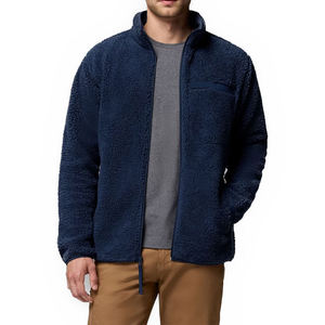 High Street Design Men's Sherpa Fleece <b>Jackets</b> 100% Fleece Fabric Long Sleeve Front Pocket Regular Fit Zipper Style Men's <b>Jacket</b> - Product Image 4