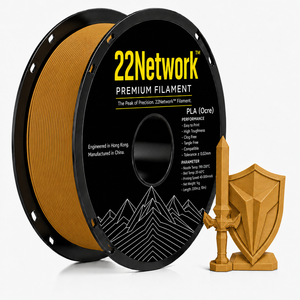 Filament PLA Ocre 22Network 1,75 mm Bobine de 1 kg pour Imprimante 3D Industrielle Haute Vitesse 300 mm/s OEM ODM Direct Usine - Product Image 1