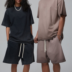 Camiseta Vintage con Lavado Ácido para Hombre, Verano, 360 GSM, Lisa, Manga Corta, Talla Grande, Oversize - Product Image 4