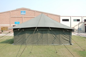 Deluxe Double Fly Cotton Canvas Bell <b>Tent</b> Central <b>Pole</b> Waterproof UV Resistant Camping <b>Tent</b> - Product Image 2