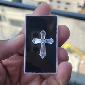 Diamant de laboratoire exclusif en forme de croix |   Diamant en vrac certifié IGI, taillé sur mesure, pour bijoux de luxe - Product Image 4