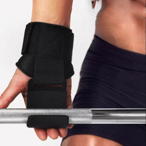 Sangles de musculation en cuir de haute qualité avec crochets, antidérapantes et respirantes pour l'entraînement en salle de sport - Product Image 5