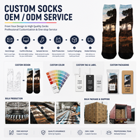 Chaussettes personnalisées imprimées en couleur, tissu extensible, OEM ODM, streetwear, équipes, promotions, événements, personnalisées, adultes, sportives