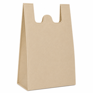 Sac fourre-tout W Cut beige pour impression personnalisée, courses et sac de caisse, sac de transport de marque pour magasin - Product Image 3