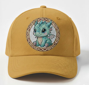 Casquette de baseball unisexe légère brodée en tissu à séchage rapide avec détails de couture décoratifs précis - Product Image 2