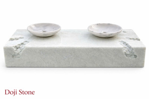 Lavabo de Mármol Tallado a Mano de Lujo Moderno - Lavabo Independiente Premium para Muebles de Baño en Hoteles, Resorts y Villas - Product Image 2