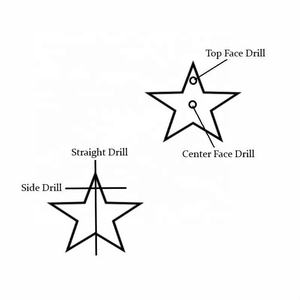 AAAA Colgante de ónix negro en forma de flor, tallado a mano, con diseño de estrella, 18 mm, amuleto de cristal de ónix negro natural para la fabricación de joyas - Product Image 6