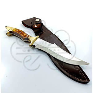 Couteau de chasse artisanal en acier 4116, lame tactique pleine longueur, étui en cuir - Product Image 2