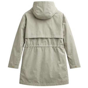 Veste de pluie imperméable pour femmes, coupe-vent à capuche, manteau long léger, parka zippée pour voyage en plein air, toutes saisons, printemps et automne - Product Image 2