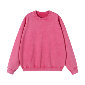 Fabricante OEM ODM de sudaderas con efecto ácido, jersey de cuello redondo personalizado, venta al por mayor, fábrica de ropa de marca privada, estilo vintage. - Product Image 6