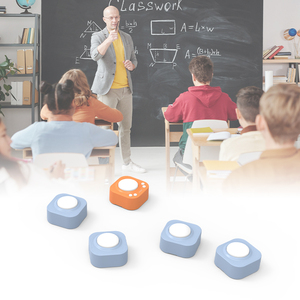 Buzzer di risposta Wireless per batteria ricaricabile in classe faida familiare con luci e suoni - Product Image 1