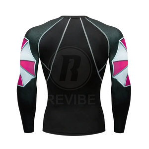 Nouveauté : Rashguard MMA de haute qualité, écologique, 100% polyester, logo personnalisé, meilleur matériau, best-seller, fabriqué au Pakistan - Product Image 3