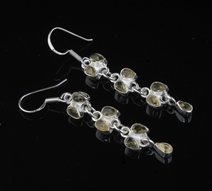 Natural Citrine <b>Earrings</b> 925 Sterling <b>Silver</b> Handmade Yellow Gemstone Jewelry Wholesale Real Citrine <b>Stud</b> & Dangle <b>Earrings</b> - Product Image 3