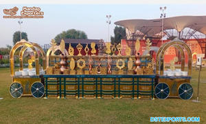 Comptoirs de buffet en acier inoxydable pour événements de mariage en gros, taille personnalisée, design moderne durable, couleur personnalisée, nourriture de mariage - Product Image 6