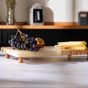 Tabla de Cortar Hecha a Mano de Madera y Resina, Tabla de Cortar Premium, Tabla de Servir Duradera para Preparación de Alimentos en el Hogar y Restaurantes - Product Image 2