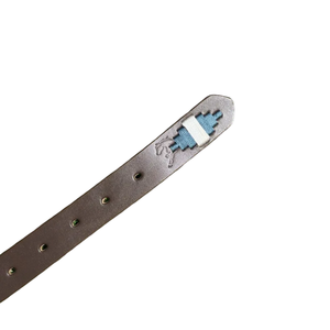 Wholesale Best Quality Custom Length Genuine Leather Polo <b>Belt</b> Hand Stitched with Custom Logo Brass for Buckle Casual Style - Product Image 4