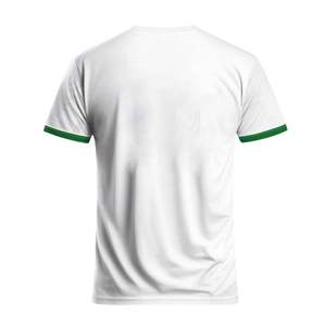 เสื้อฟุตบอลแบบสั่งทำ OEM พิมพ์ลายด้วยความร้อน ระบายอากาศได้ดี แห้งเร็ว ผลิตจากโพลีเอสเตอร์ 100% น้ำหนัก 280 กรัม แขนสั้น สำหรับทีมชายและหญิง พร้อมโลโก้ผู้เล่น - Product Image 2