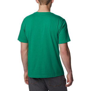 Camiseta de Manga Corta con Cuello Redondo para Hombre, Color Verde, 100% Algodón, Corte Regular, Estilo Informal, Color Sólido, Tejido de Punto Transpirable - Product Image 5