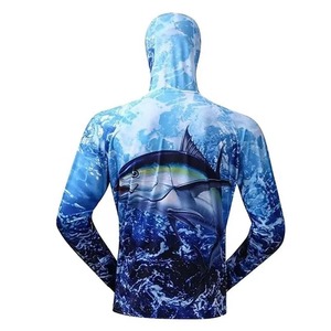Custom Logo Men Lightweight Long Sleeve Outdoor Sports Fishing Wear Quick Dry Upf 50 <b>Sun</b> Protection Fishing Hoodie Fishing <b>Shirt</b> - Product Image 3