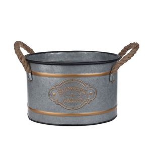 Lot de 3 pots à fleurs et jardinières décoratifs en métal Huxley - Product Image 5