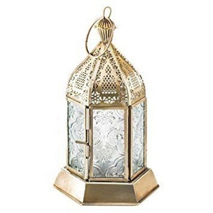 Lanternes décoratives marocaines artisanales de luxe en métal, fournisseur d'éclairage écologique pour mariages et hôtels - Product Image 2