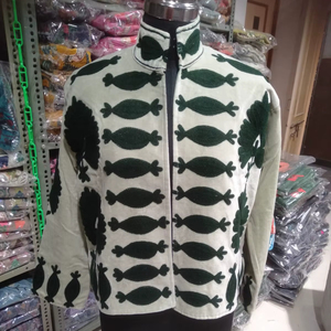 Velvet Embroidery Jacket Artisan Suzani Ethnic Floral Women Winter <b>Coat</b> Wholesale B2B Export Luxury Handwork Jacket Celebrity - Product Image 1