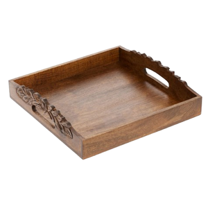 Platos de Madera de Acacia Redondos para Postre, Bandeja para Servir Sushi, Bandeja Navideña al por Mayor para Restaurante y Cocina - Product Image 3
