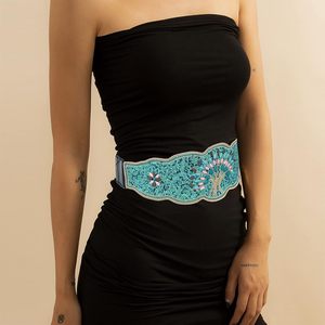 Ceinture brodée de qualité supérieure à prix abordable pour femme, élégante, pour Saree, Lehenga, Kurti et occasions festives, avec broderie artisanale - Product Image 4