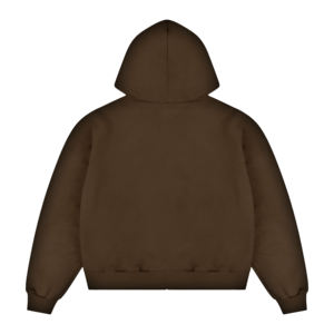 Men's Gray Hooded Pullover Sweatshirt Solid Color French Terry Fabric Regular Sleeve Autumn Style - Product Image 3