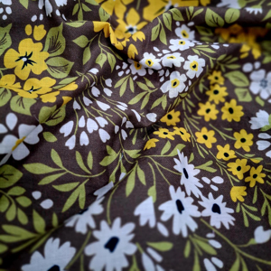 Nueva Moda Ecológica, Tela de Lino y Algodón Orgánico Tejido, Suave y Cómodo, Color Rojo, Impresión Digital, Vestidos y Camisas para Niñas - Product Image 1