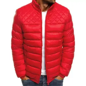 Chaqueta de invierno acolchada de diseñador para hombre, ropa de invierno impermeable con capucha, tela ligera multicolor de talla grande XL hecha en Pakistán - Product Image 3