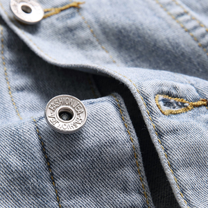 Wholesale Men’s Winter Denim Jacket 100% Cotton Eco-Friendly Breathable Quick Dry Casual Streetwear with Custom Logo - Product Image 5