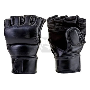 ถุงมือชกมวย MMA แบบครึ่งนิ้ว ระบายอากาศได้ดี สายรัดข้อมือปรับได้ ปิดแบบผูกเชือก บุซับแรงกระแทก ปรับแต่งได้ - Product Image 3