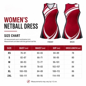 Women's Red <b>White</b> Black Sublimation Tennis Dress Quick Dry Sleeveless Sport Wear <b>Ladies</b> Netball Dress - Product Image 5