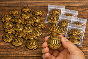 101st Royal Bengal Vintage Brass Glengarry Cap Badge <b>Hat</b> Emblem Decorative Metal <b>Pin</b> Accessory Gift Souvenir - Product Image 6
